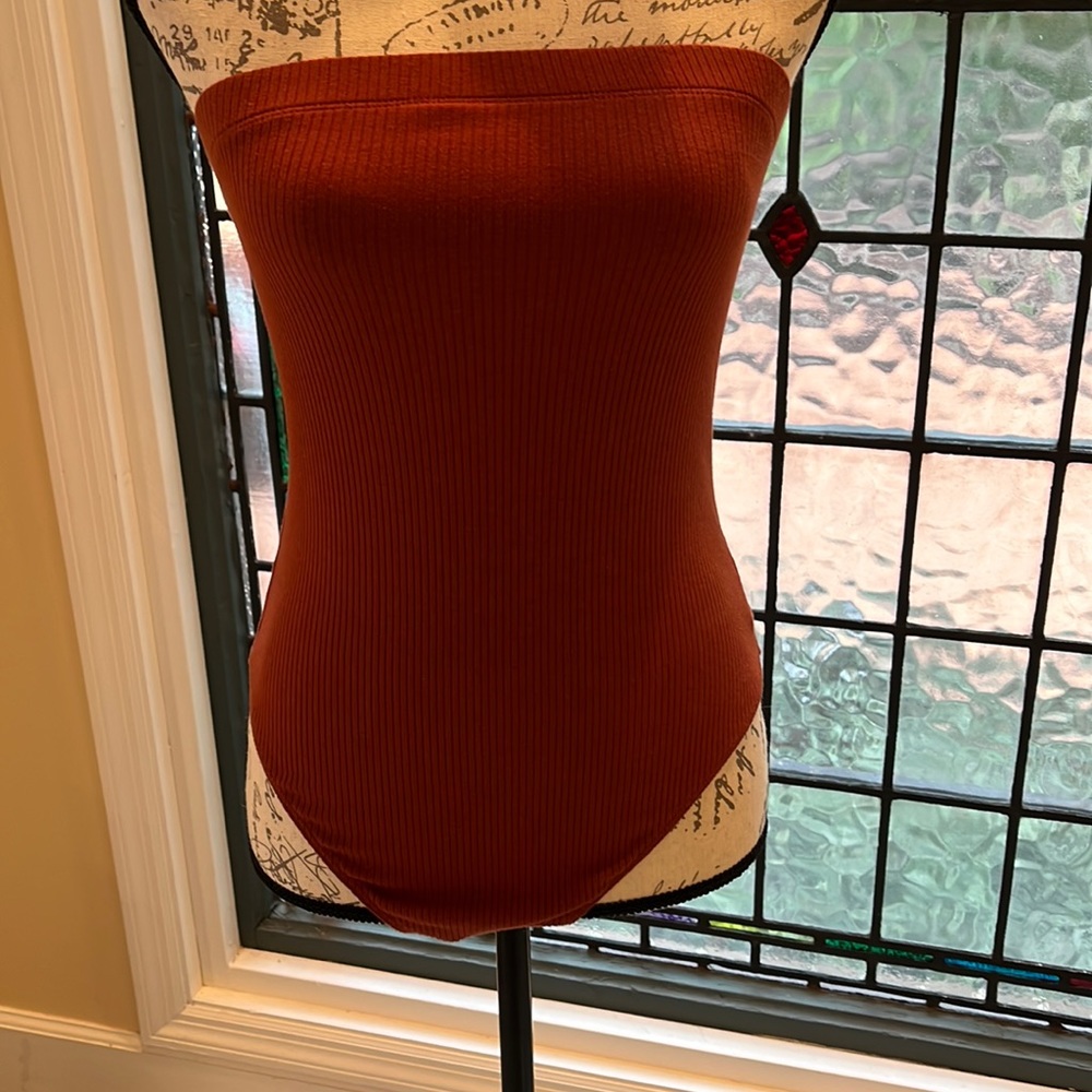 Urban outfitters out from under body suit thong size medium Burnt orange
